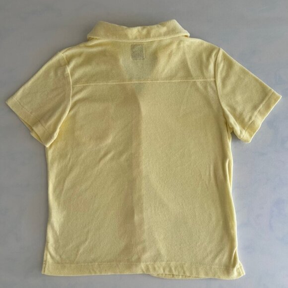 Yllw The Label Cotton Button Down Towel Short Sleeve Shirt - Picture 2 of 7